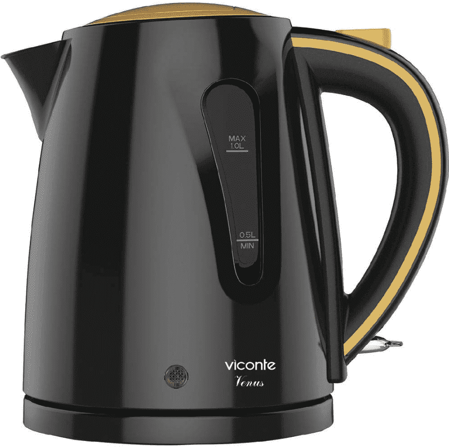 Чайник электрический 1л VICONTE VC3272 1200Вт пластиковый корпус чёрный, Россия